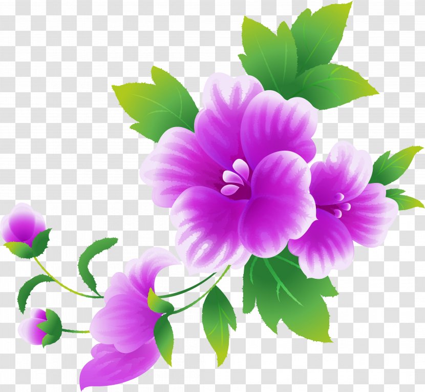 Pink Flowers Rose Clip Art - Purple - Ribbon Flower Transparent PNG