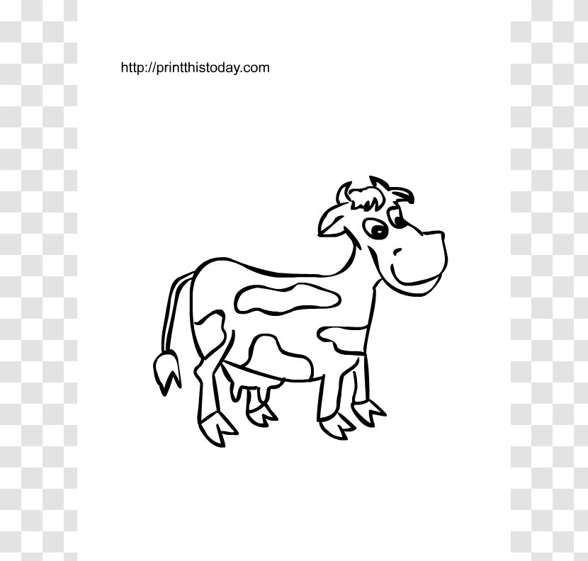 Cattle Kindergarten Worksheet Pre-school Mathematics - Cow Goat Family - Free Farm Pictures Transparent PNG