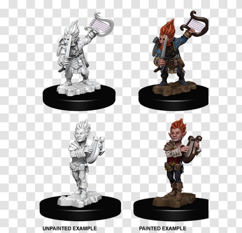Pathfinder Roleplaying Game Dungeons & Dragons Miniatures Bard Miniature Figure - Action - Gnome Transparent PNG