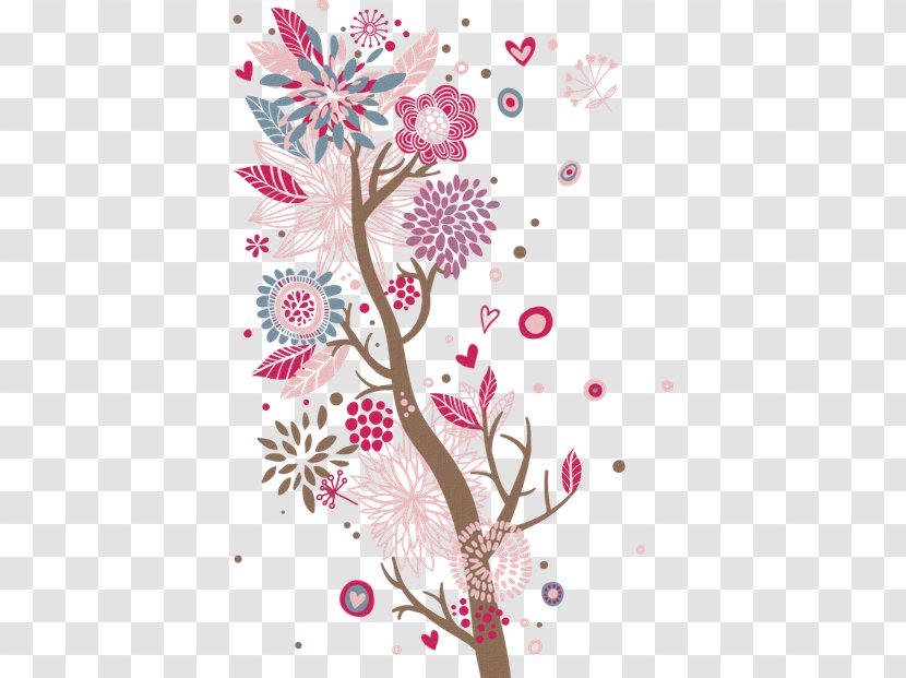 Wall Decal Sticker Drawing - Floristry - Let Transparent PNG