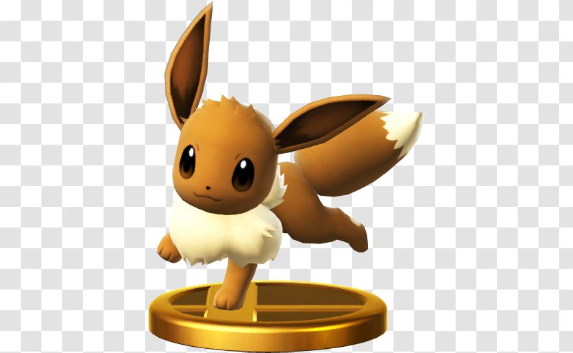 Super Smash Bros. For Nintendo 3DS And Wii U Pikachu Brawl Pokémon: Let's Go, Eevee! - Figurine Transparent PNG