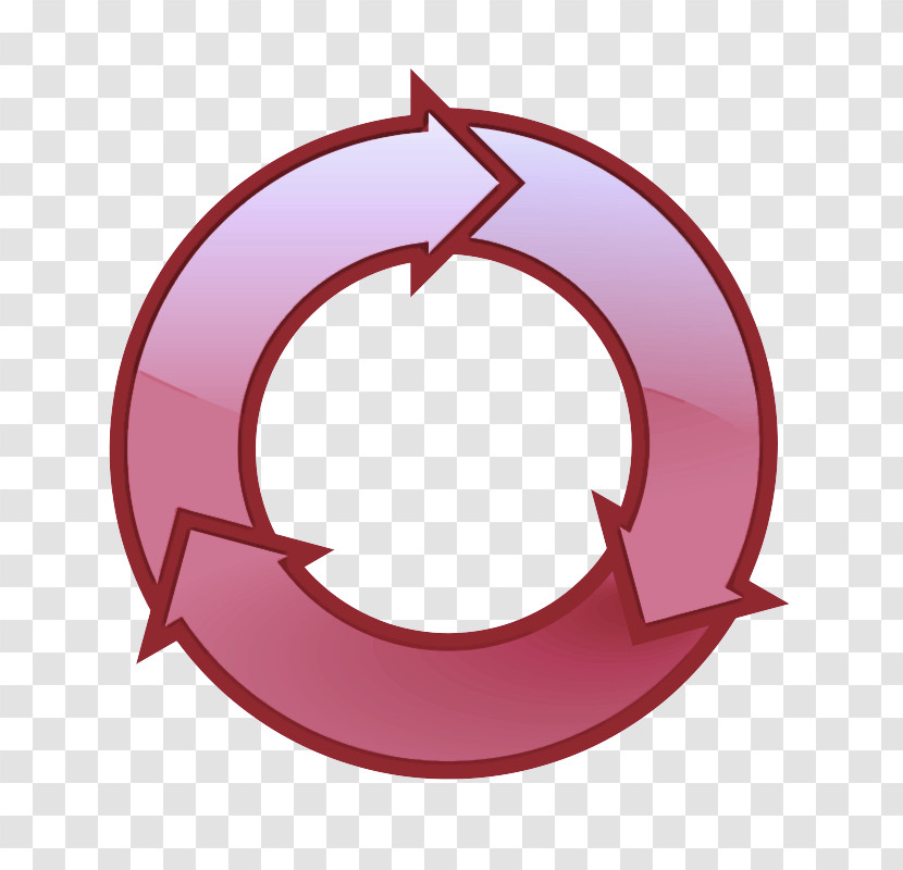 Red Circle Pink Font Logo Transparent PNG
