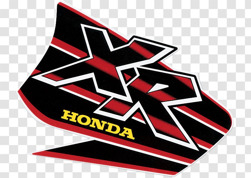 Logo Decal Label Motorcycle Sticker - Honda Xr Series Transparent PNG