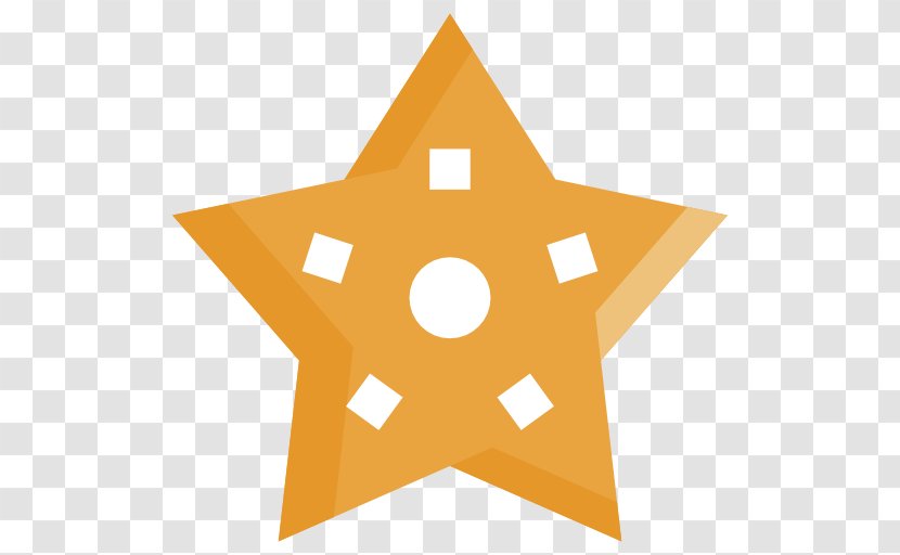 Star Orange Symbol - Triangle - Computer Software Transparent PNG