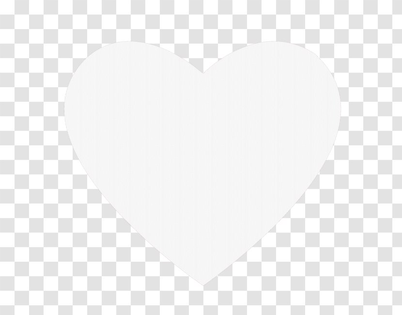 White Heart Black Pattern Transparent PNG