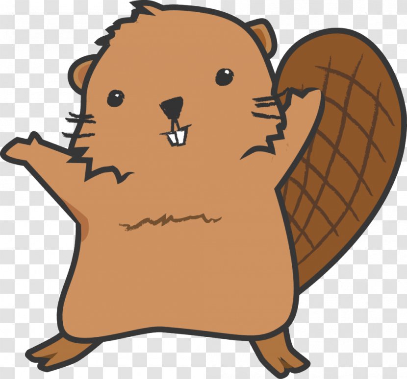 North American Beaver Cartoon Clip Art - Mammal - Standing Up Transparent PNG