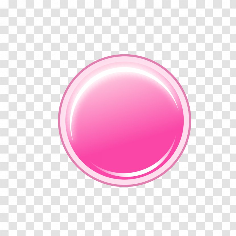 Pink Push-button Transparency And Translucency - Button Object Transparent PNG