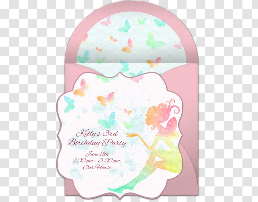 Wedding Invitation Birthday Party Butterfly Fairy Transparent PNG