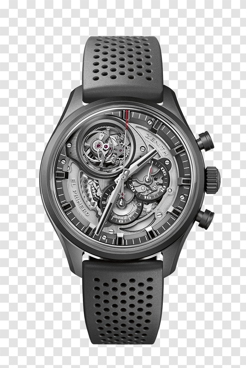Zenith Watch Clock Tourbillon Chronograph Transparent PNG
