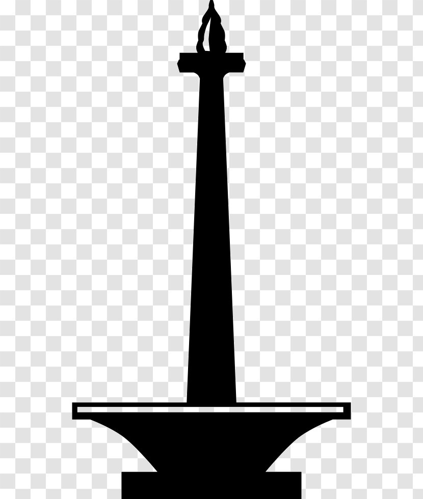 Black And White Monochrome Cross - Artwork - Monument Transparent PNG