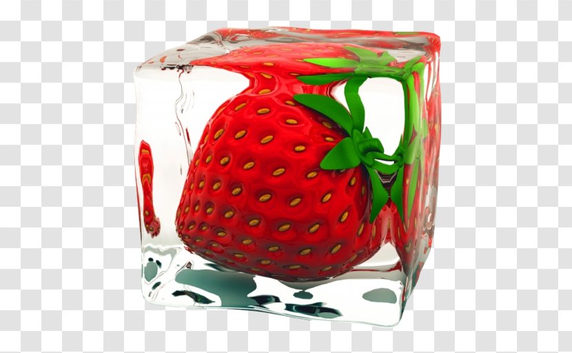 Ice Cube Juice Strawberry Italian - Flavor Transparent PNG