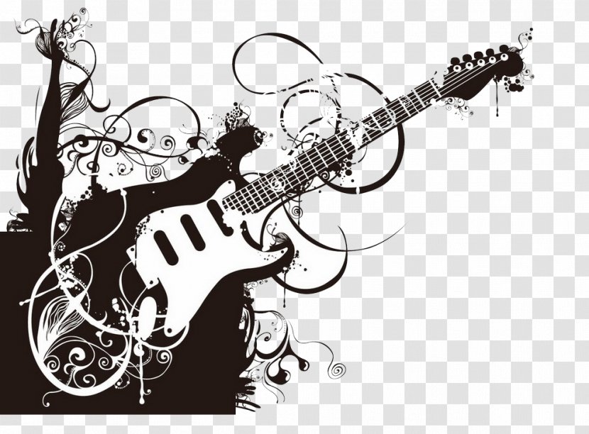 Visual Arts Guitarist Illustration - Guitar Accessory Transparent PNG