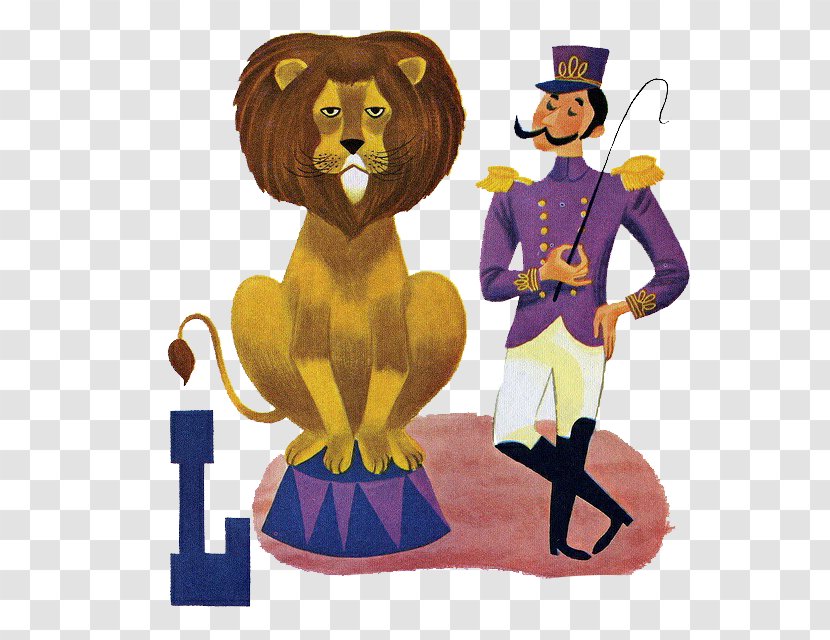 Lion Circus Illustration - Fiction - And Trainer Transparent PNG