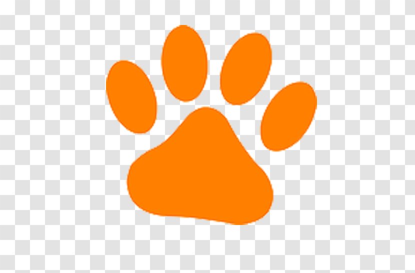 Dog Kitten Cat Animal Shelter Pet Adoption - Foster Care - Orange Hand Painted Footprints Transparent PNG