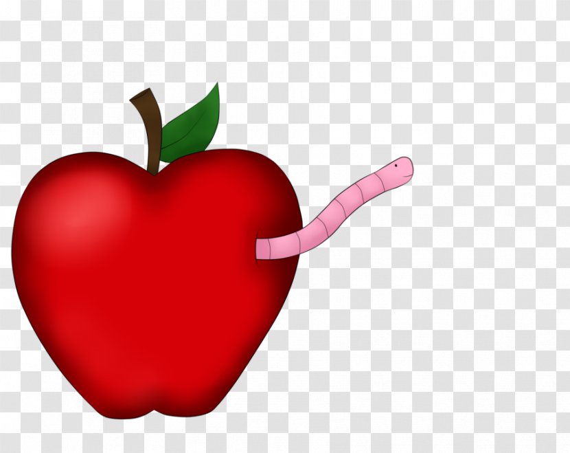 Apple Clip Art - Food - Worm Transparent PNG