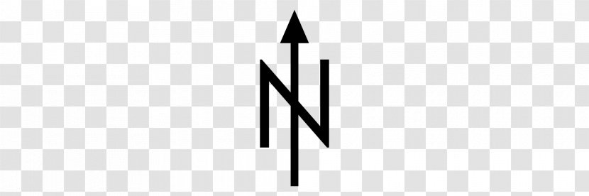 Logo Symbol Point Font - Black And White - N Transparent PNG