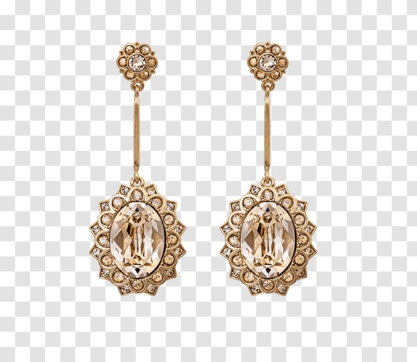 Earring Jewellery Gold Lapel Pin Bijou - Charms Pendants Transparent PNG