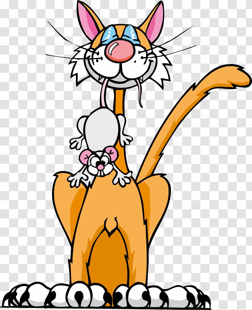 Cat Mouse Rat Cartoon Clip Art - Carnivoran - Cats Transparent PNG