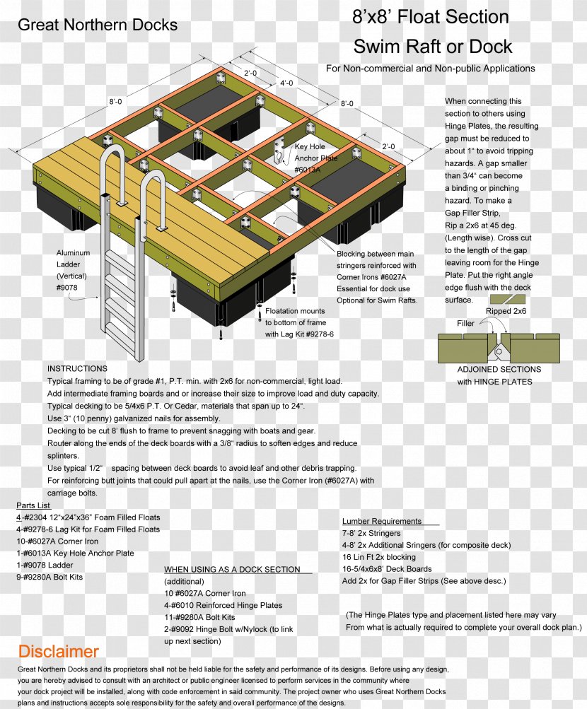 Floating Dock Boat Architectural Engineering - Raft Transparent PNG