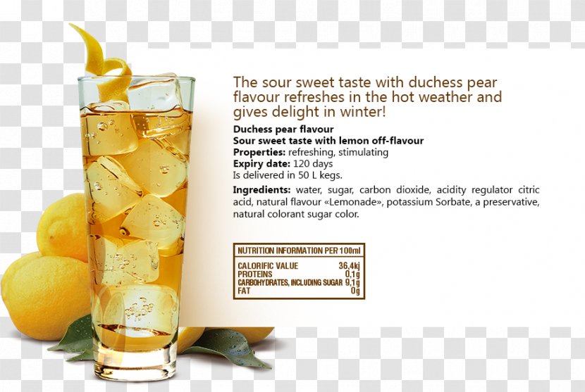 Orange Drink Harvey Wallbanger Iced Tea Liqueur Flavor - Cocktail Transparent PNG