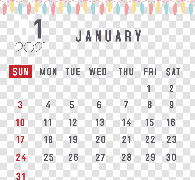 January January 2021 Printable Calendars January Calendar Transparent PNG