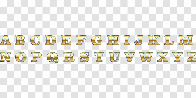 English Alphabet Letter Case Z - All Caps - Gold Letters Transparent PNG