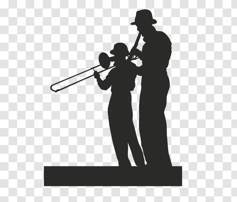Trombone Silhouette Trumpet Clarinet Transparent PNG