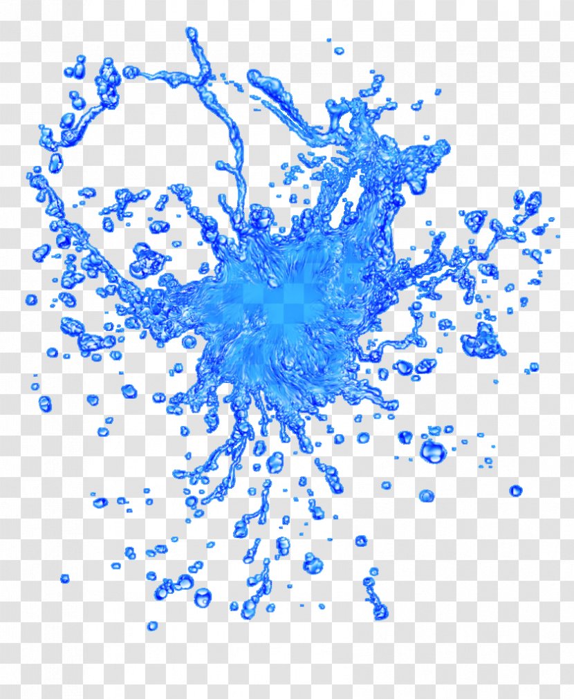 Blue Water Drop - Vortex - Droplets Transparent PNG