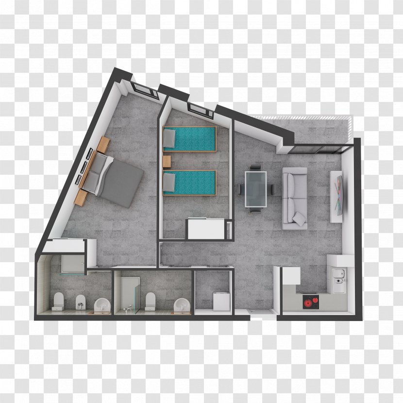 Window House Floor Plan Facade - Property - 空白乳霜 Transparent PNG
