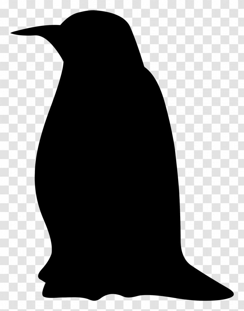 Emperor Penguin Silhouette Clip Art - Silhouete Transparent PNG