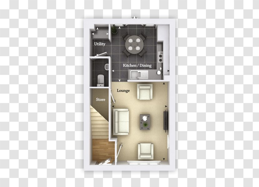 House Open Plan Bedroom Floor - Armoires Wardrobes Transparent PNG