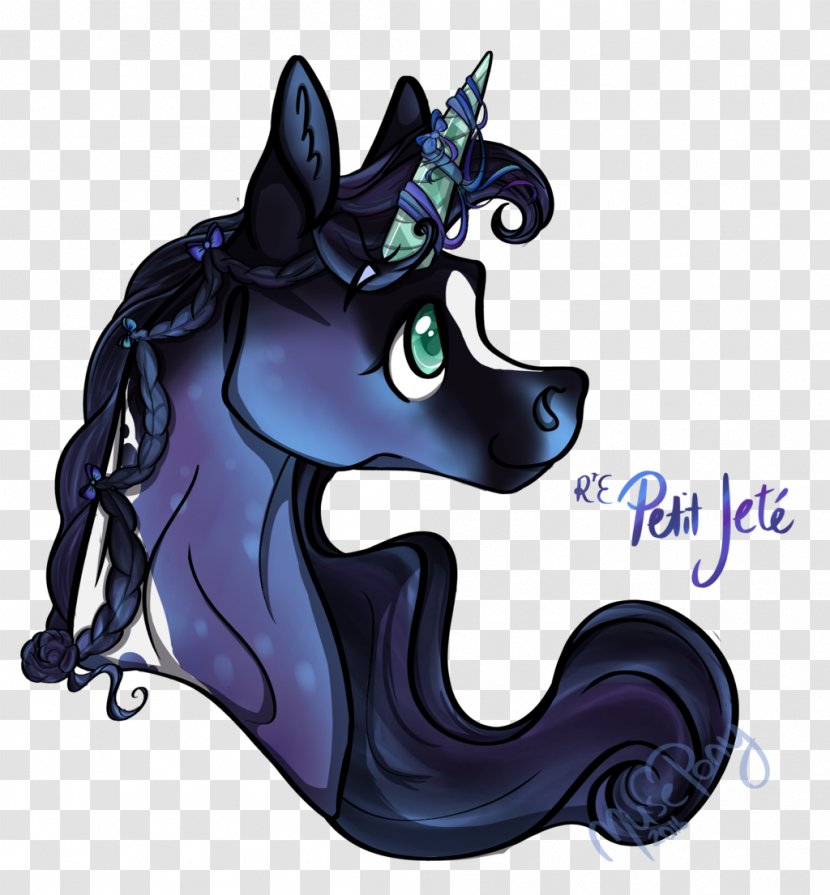 Horse Cartoon Illustration Purple - Dragon Transparent PNG