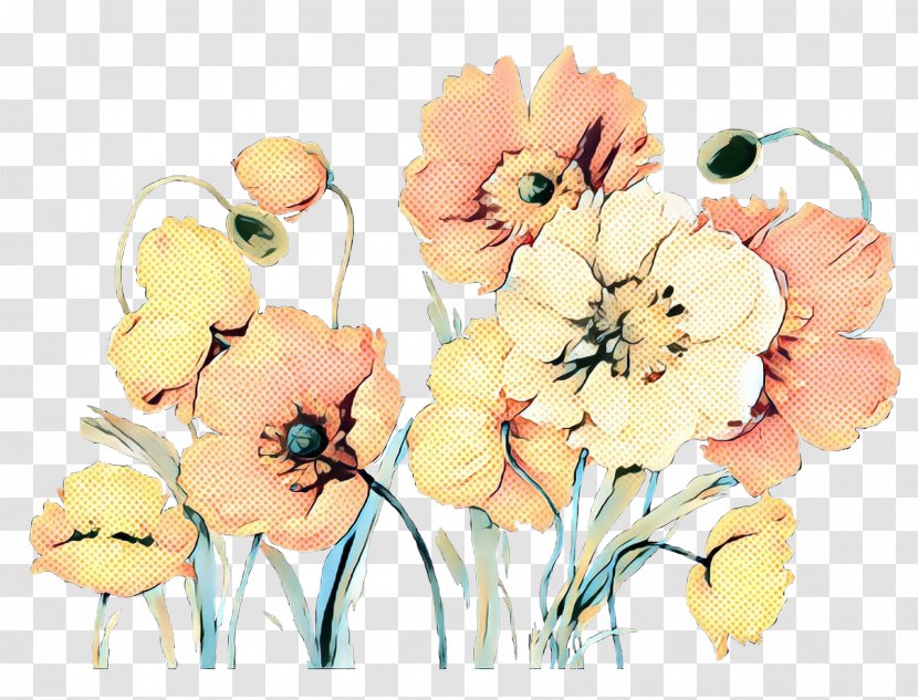 Watercolor Flower Background - Bouquet - Artificial Anemone Transparent PNG