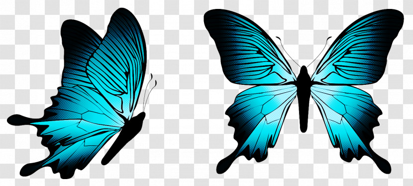 Butterflies Silhouette Royalty-free Cartoon Watercolor Painting Transparent PNG