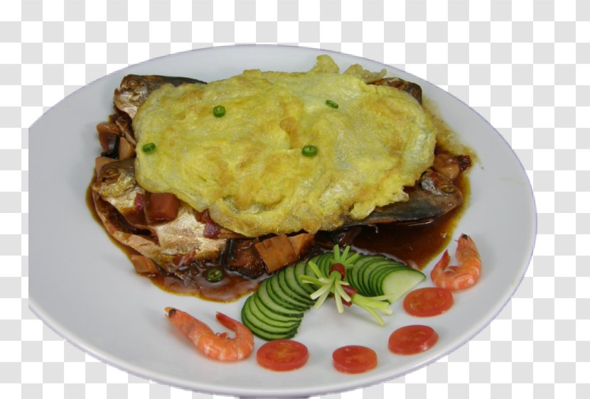 Omelette Scrambled Eggs Full Breakfast Vegetarian Cuisine Steaming - Fish - Steamed Transparent PNG