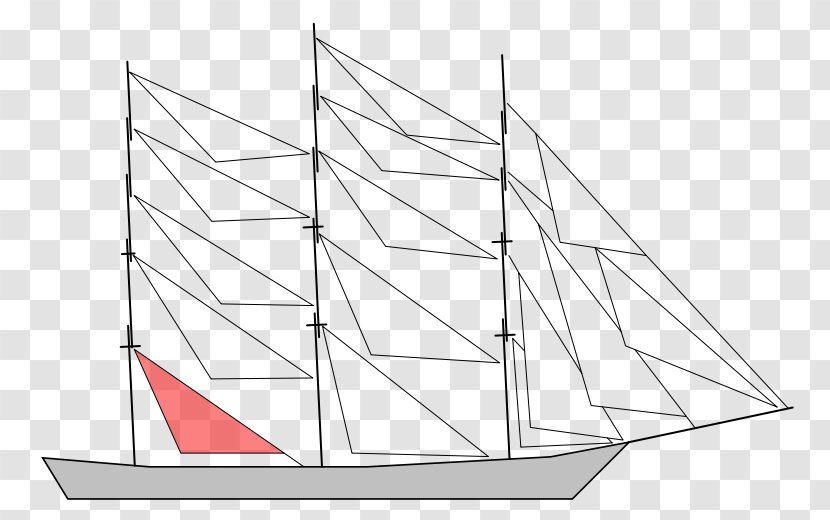 Staysail Schooner Lugger Mast - Lateen - Sail Transparent PNG
