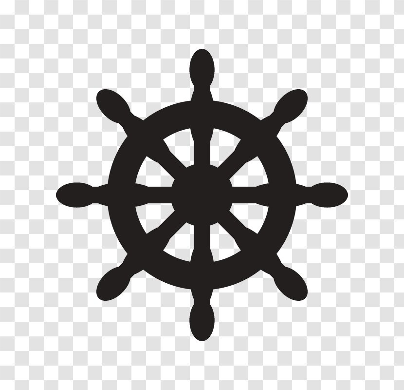 Ship's Wheel Helmsman - Silhouette - Ship Transparent PNG