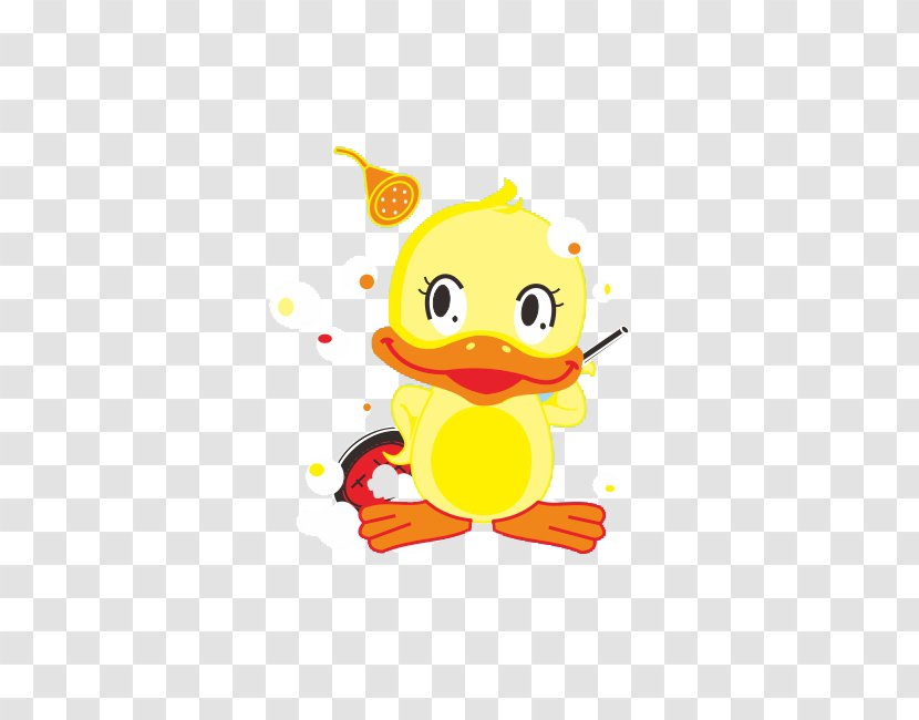 The Ugly Duckling Illustration - Orange - Little Yellow Duck Transparent PNG