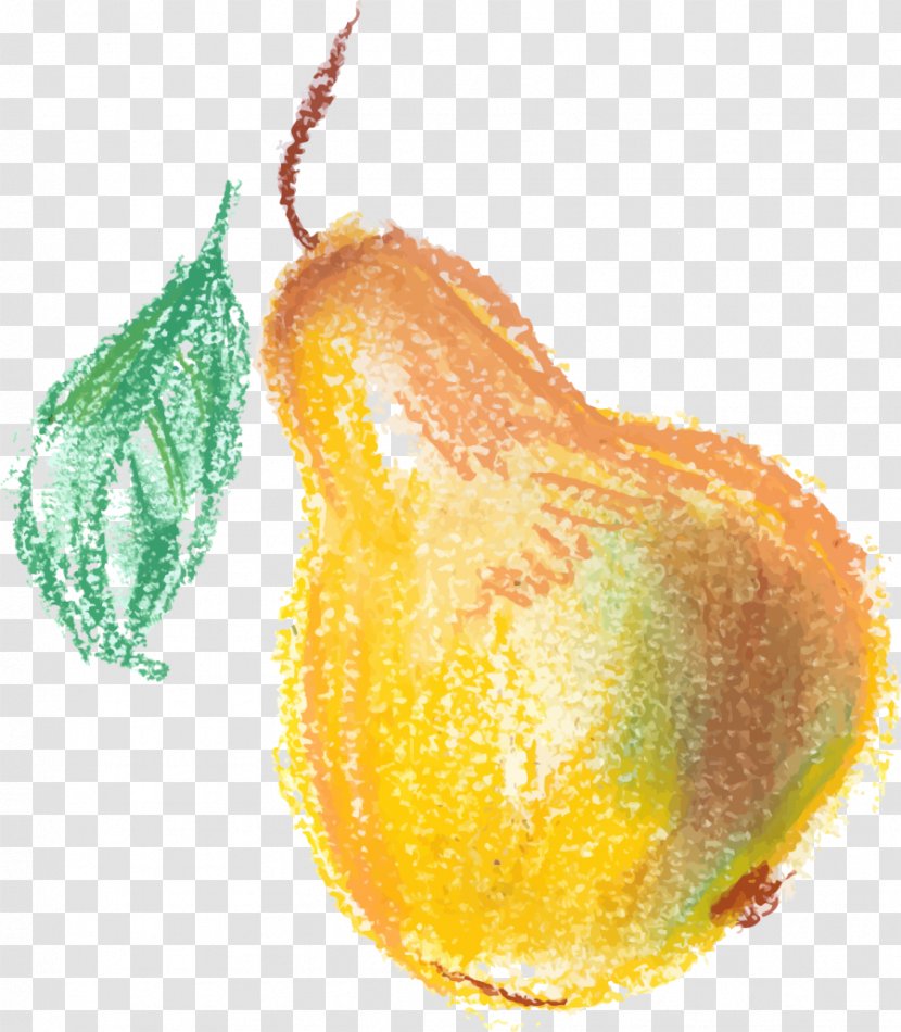 Pear Download Google Images - Hand Painted Yellow Transparent PNG
