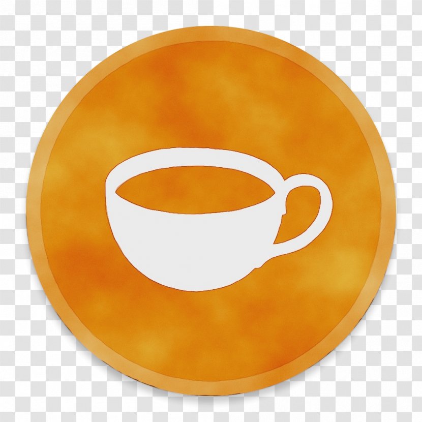 Coffee Cup - Orange - Drinkware Espresso Transparent PNG