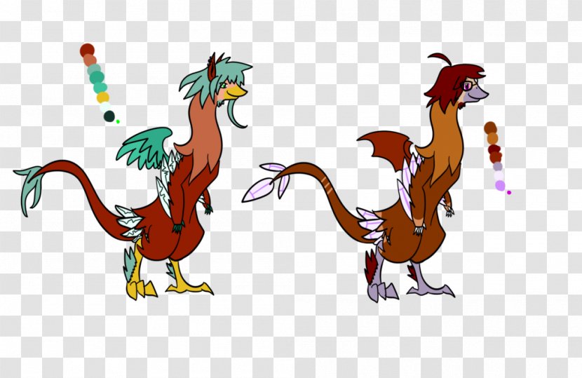Rooster Velociraptor Cartoon Tail - Animated - Hen Species Transparent PNG