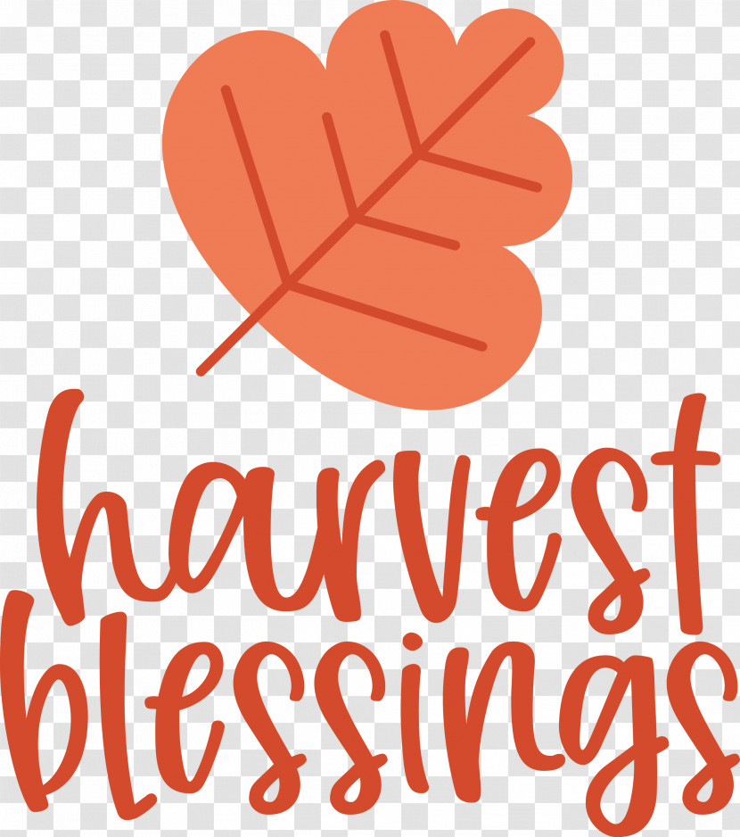 HARVEST BLESSINGS Thanksgiving Autumn Transparent PNG