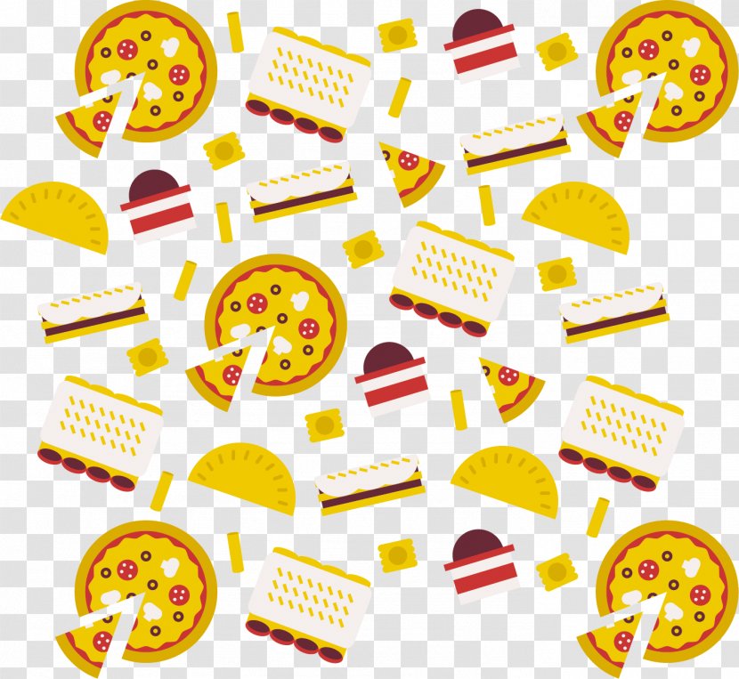 Fast Food Pizza Clip Art - Restaurant - School Snack Vector Wallpaper Transparent PNG
