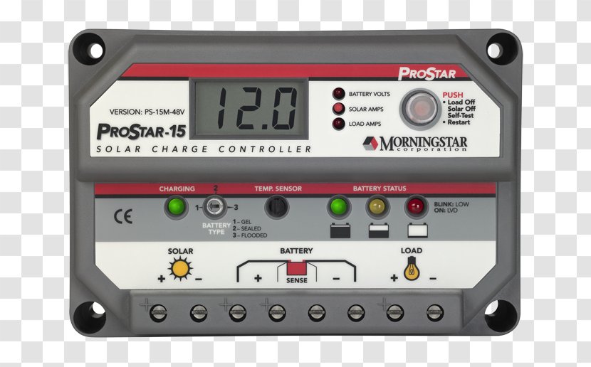 Battery Charge Controllers Maximum Power Point Tracking Solar Morningstar, Inc. Off-the-grid - Measuring Instrument - Smart Grid Components Transparent PNG