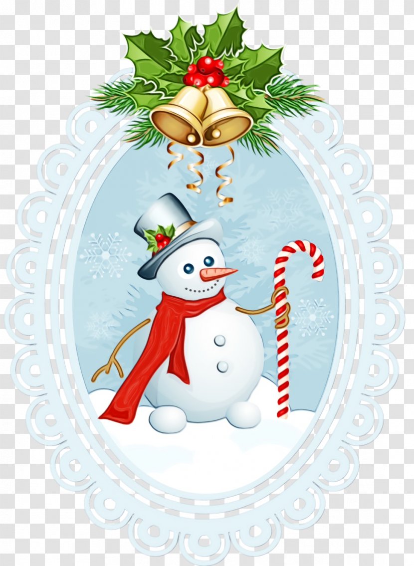 Snowman - Fir - Holly Transparent PNG