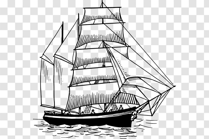 Sailing Ship Sailboat Clip Art - Scow Transparent PNG