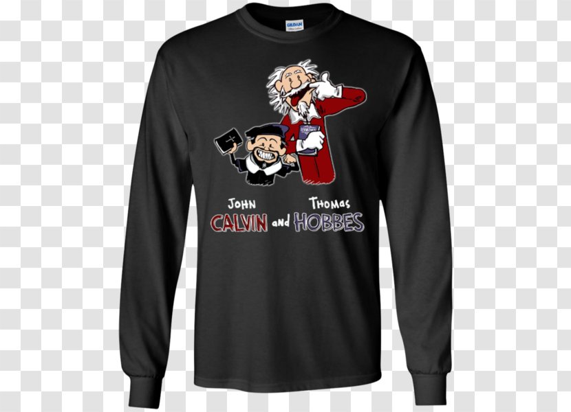 Long-sleeved T-shirt Hoodie - Clothing - Calvin And Hobbes Transparent PNG