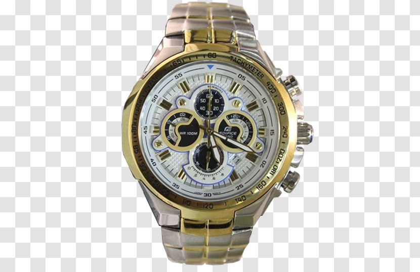 Casio Edifice ED437 Watch Chronograph - Metal Transparent PNG