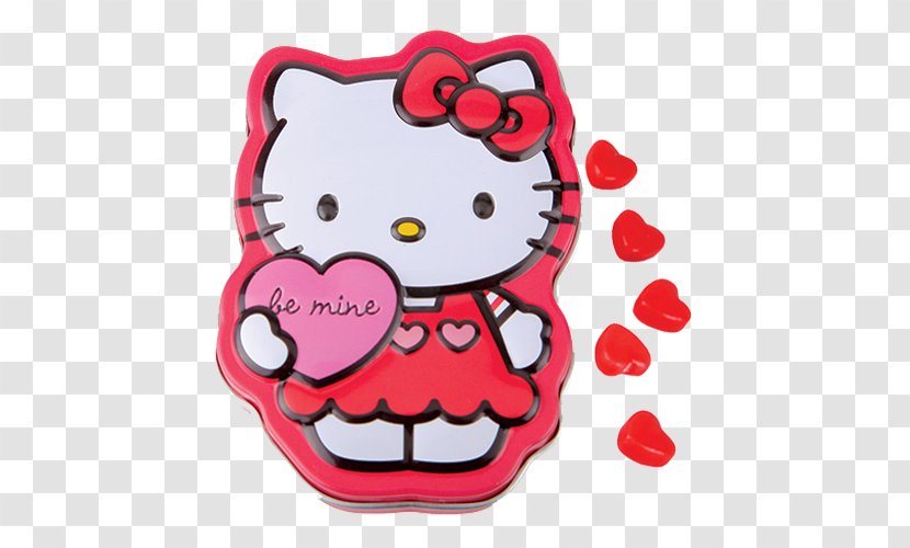 Hello Kitty Candy Food Lollipop Tin Box - Sweethearts Transparent PNG