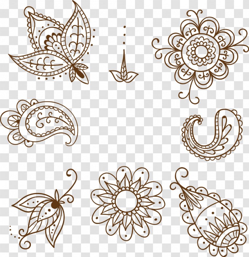 Mehndi Designs: Traditional Henna Body Art Tattoo Drawing - Sleeve - Hand Transparent PNG